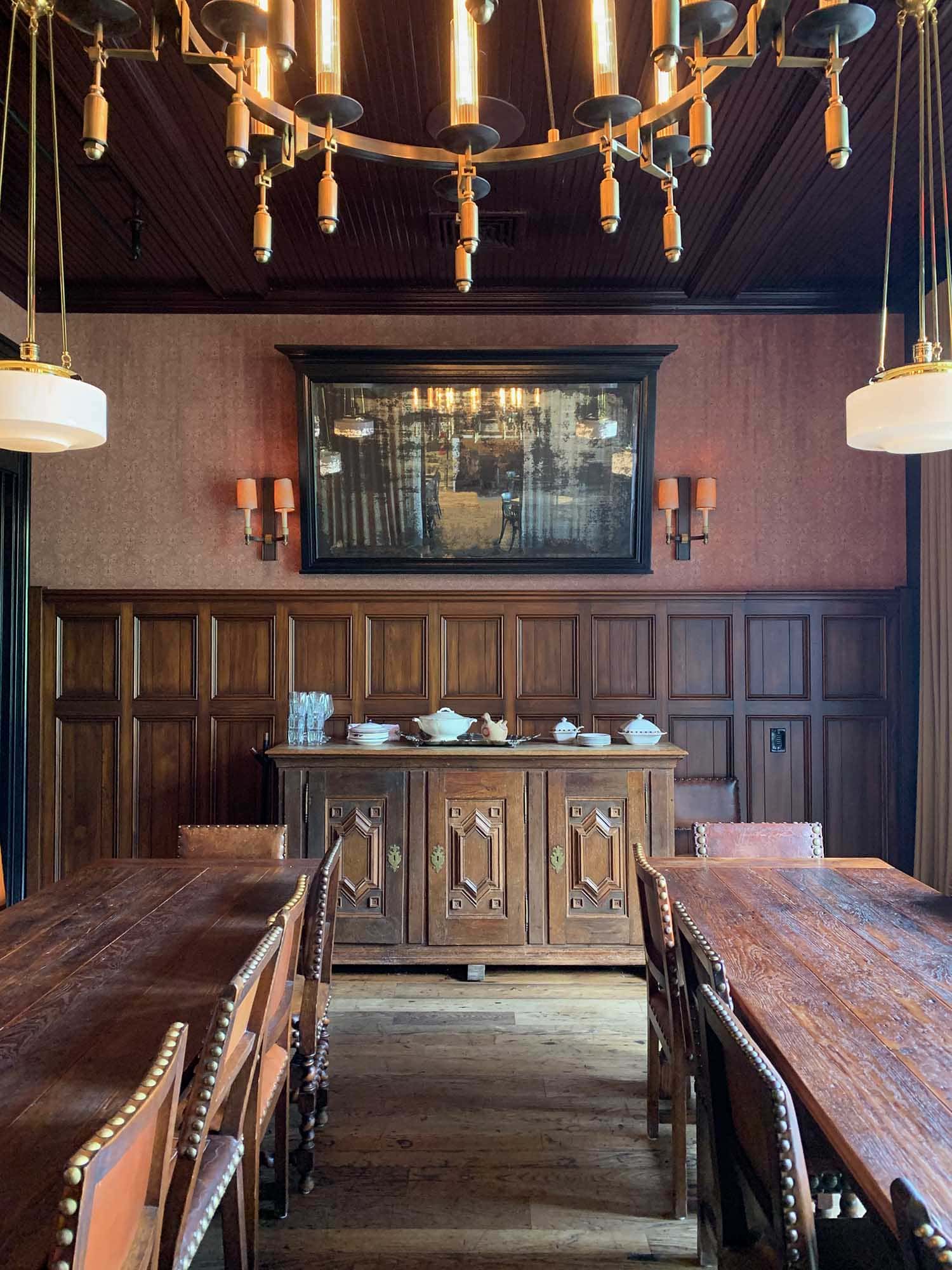 commercial-wallpaper-installation-at-private-dining-room-supper-at-hotel-emma-paper-moon-painting-san-antonio-tx