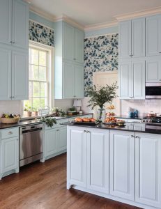 blue-kitchen-wallpaper-by-spoonflower-installation-by-paper-moon-painting-in-austin-tx