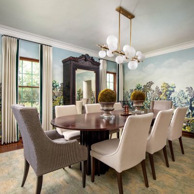 scenic-landscape-wallpaper-mural-in-classic-dining-room
